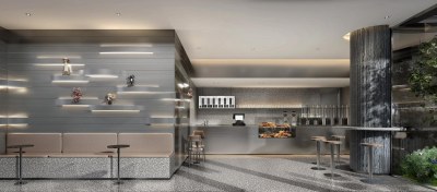 现代奶茶店3D模型下载